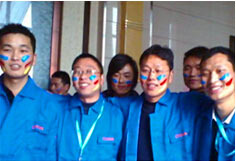 超前涂料90同學會現場！河南真石漆知名品牌